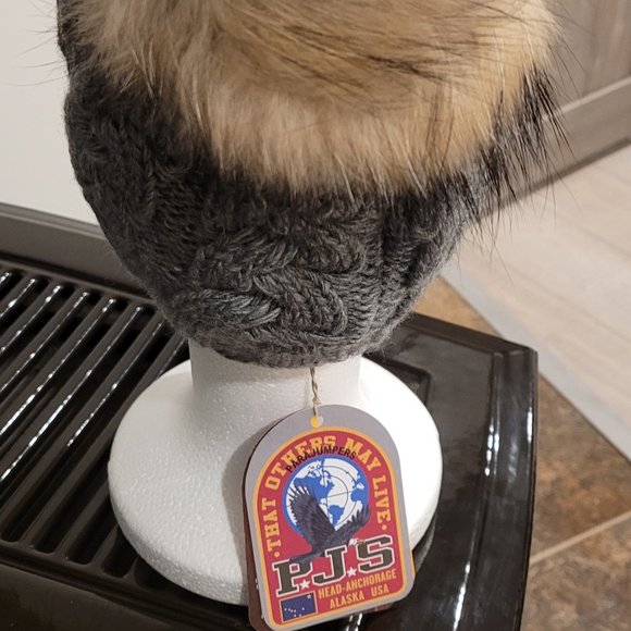 PARAJUMPER  winter cable hat, gray color - Picture 3 of 12